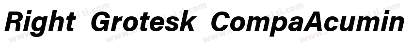 Right Grotesk CompaAcumin Variable字体转换